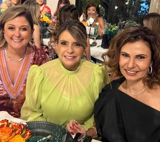 Carla Gomes, Claudia Aquino e Adel Maluf