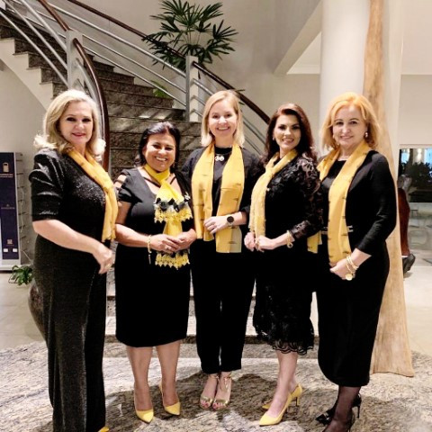 Mariza Bazo, Sueli Batista, Cynthia Costamiolan (presidente BPW Sinop) Rubia Ranzani (presidente BPW Cuiabá) e Zilda Zompero