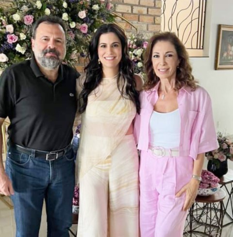Marcos, Tatiana e Zeina Maluf