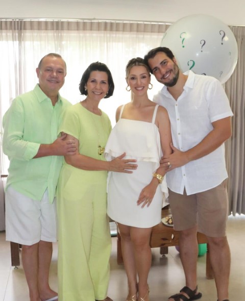 Wellington e Mariene Fagundes, Camila e João Antonio Fagundes