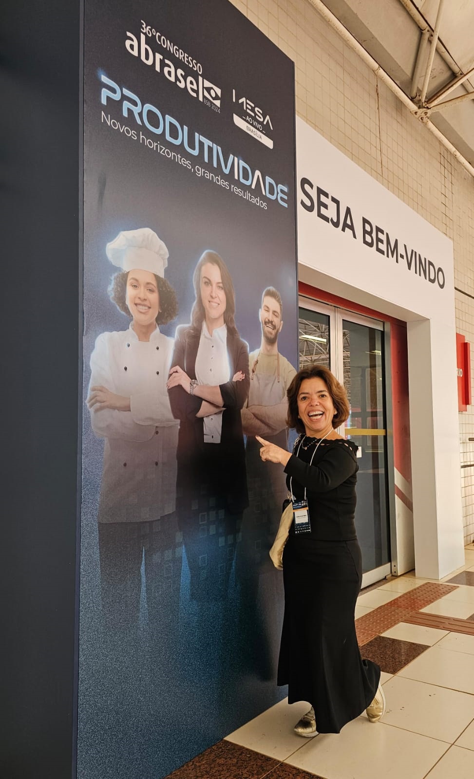 Luciana Franco Falcão no Congresso Nacional Abrasel 2024, em Brasília