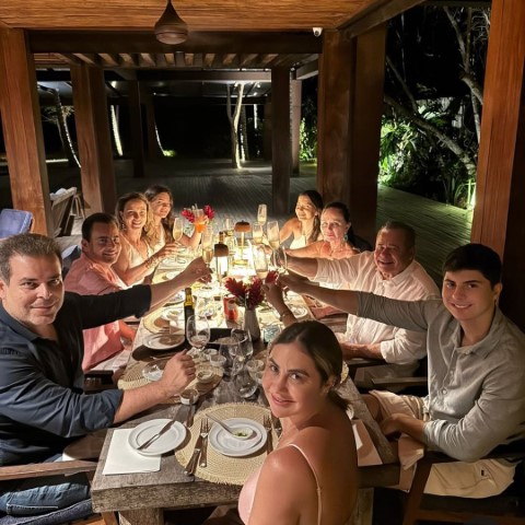 Laura e Berinho Garcia com a família