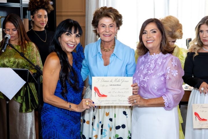 Aninha Monteiro, Leila Malouf, empresária e Dalva Costa