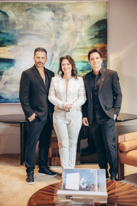O ator Henri Castelli, Kassiane Perez e Fernando Peres