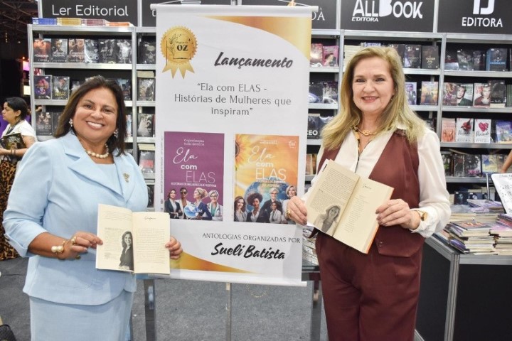 Sueli Batista, organizadora e Mariza Bazo,coordenadora executiva