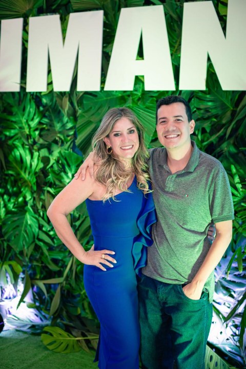Tatiane Barros Ramalho com o filho Luiz Felipe Barros
